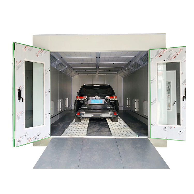 Double Small Automatic Carcoon Car Second Hand Used Spray Paint Booth Water Exhaust Price Trade